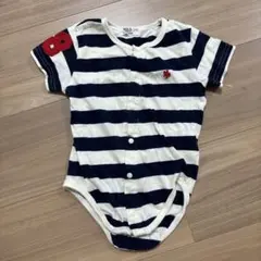POLO Baby ボーダー ロンパース