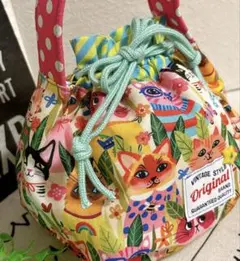 【専用お取り置き】 handmade＊⭐️CORO❤️ワンハンドル巾着＊おにぎり巾着