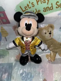 【ぬいぐるみバッジ】ディズニー バラマス ダイヤモンドホースシュー ミッキー