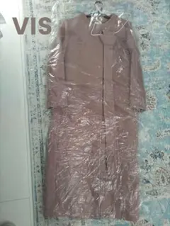 vis ピンク ノーカラージャケット