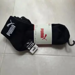 PUMA キッズ スポーツソックス 3足組 19-21cm ブラック