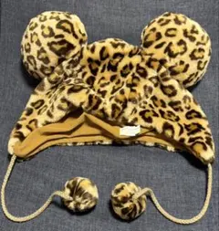 新品ディズニー　ファンキャップ　ミニーヒョウ柄ブラウン✖️2個 ディズニー ファンキャップ ヒョウ柄 ミニー DISNEY (ディズニー