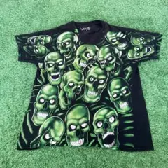 LIQUID BLUE スカルプリント Tシャツ supreme