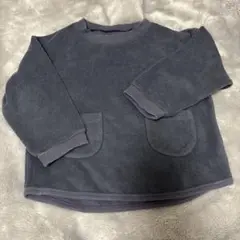 ユニクロ　UNIQLO ダークグレー フリース トレーナー 長袖　100cm