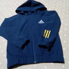 505）adidas フード付きジャケット ネイビー