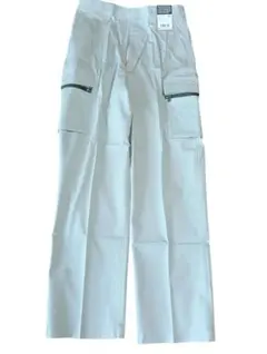 作業着 メンズ ワークパンツ ズボン 76cm M　グレー アースグリーン 新品