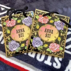 ANNA SUI 花柄ショッピングバッグ 2個セット