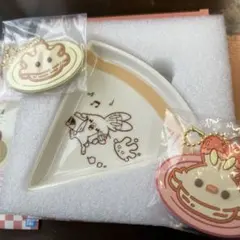 一番くじ　ポケピース　G賞　ピザ型プレート　ラバーチャーム　ヒバニー　マホミル