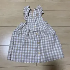 【美品】女の子　ベビー　ワンピース　ギンガムチェック　H&M