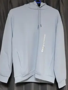 【タグ付き】GU ダブルフェイスパーカー Mサイズ ライトブルー