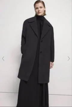 (断捨離セール) COS コス ウール混コート ダークグレーメランジュ 断捨離セール) COS コス ウール混コート ダークグレーメランジュ