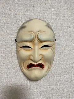 珍しい骨董 木製 弥勒菩薩 お面 文化財修理家の中西盛士落款有り 珍しい骨董 木製 弥勒菩薩 お面 文化財修理家の中西盛士落款有り