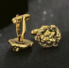 ライオン カフス カフスボタン カフリンクス ビジネス 結婚式 パーティー