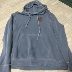 SANTA CRUZ 花柄刺繍 グレーパーカー