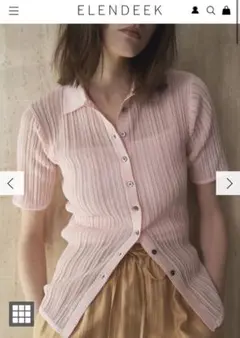新品・未使用 ELENDEEK SHEER PLEATS KT TOPのサムネイル