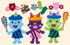 No.461 節分壁面飾り　節分　2月壁面飾り　豆まき　鬼　保育　施設　冬の壁面