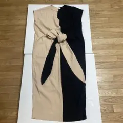 美品　LOAF バイカラー　ワンピース