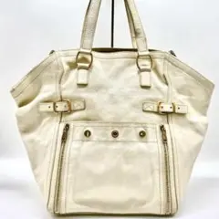 イヴ・サンローラン　レザー トートバッグ　カサンドラ