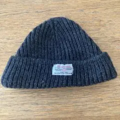 Harris Tweed グレー ニット帽