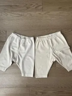 【2個セット】ユニクロ 7分丈レギンス ホワイト 80