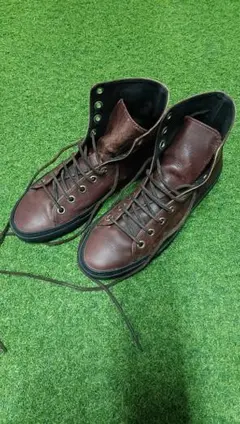 GUCCI メンズ ハイカット革スニーカー 27cm made in Italy