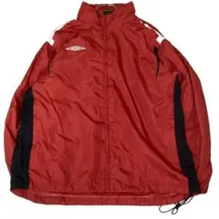 アンブロ ナイロンジャケット フーディ ウィンドブレーカー ロゴ刺繍撥水o93