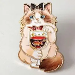 ラグドール猫のピンバッジ