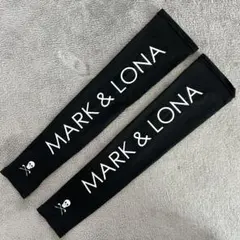 MARK&LONA マークアンドロナ　アームカバー　ロゴ　ゴルフ　ブラック　黒のサムネイル