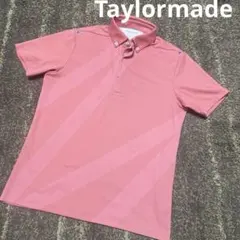 美品Taylormade メンズ ゴルフ シャツ サーモンピンクMのサムネイル