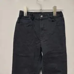 長ズボン2枚セット(140cm)ユニクロブラックパンツ　ストレッチデニムパンツ