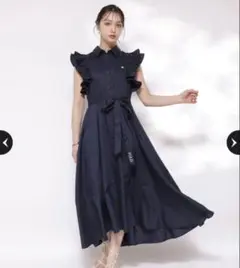 リランドチュール POLO BCSコラボ プリーツシャツワンピース