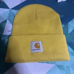 Carhartt イエローニット帽