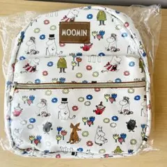 MOOMIN ムーミン 総柄 リュック ホワイト ブラウンのサムネイル