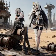 ニーアオートマタ　A2&2B 着物バージョン　フィギュア 2体セット