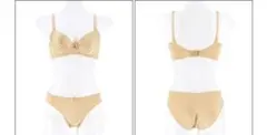 DRW（ドロー）ベージュ ブラジャーショーツ セットアップ