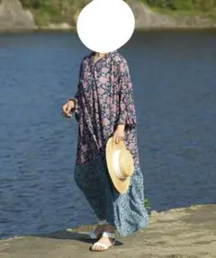 スタジオクリップ<高山都さんコラボ>高原ワンピース　グリーン70 F