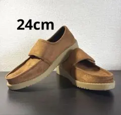 【限定展開】フリークスストア フェイクスエード ワイドベルト モカシン 24.0のサムネイル