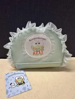 【新品】けろけろけろっぴ フリル付きポーチ　サンリオ