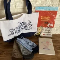 スヌーピー トートバッグ 靴下 ノート ６点グッズ