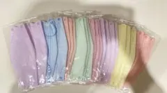 1Day 3Dマスク、パステルカラー 23枚、8色