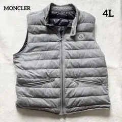 モンクレール GERARD ダウンベスト グレー 5 ワッペン 大きめ ロゴ