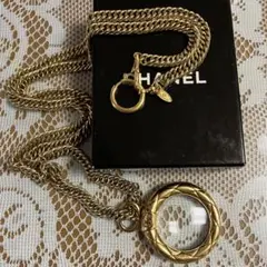 CHANEL レンズ付きペンダントネックレス　ジャンク品のサムネイル