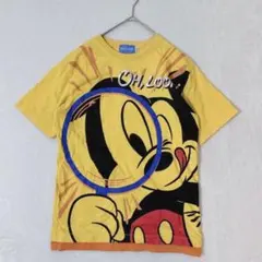 東京ディズニーリゾート ミッキーマウス Tシャツ S レイヤード 重ね着風