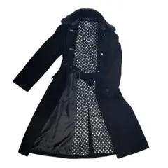 【美品】Paul Smith ロングコート カシミヤ混 ベルト 40 ファー