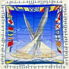 エルメス　HERMES　スカーフ　カレ90　進行中