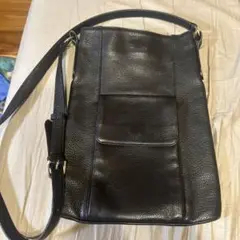 TAKANO 黒 レザー ショルダーバッグ