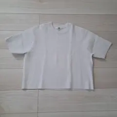 UNIQLO ウォッシャブルミラノリブニット(半袖)
