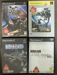 PS2 カプコン人気ゲームソフト4本セット