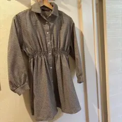 Lovetoxic チェック柄 長袖ワンピース　140