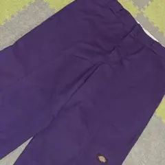 良品★レアカラー★Dickies ダブルニー ワークパンツ★w34★パープル